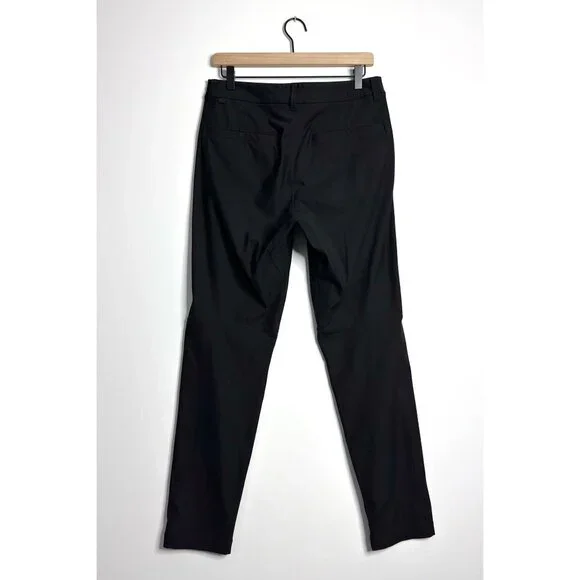 LULULEMON Mens Commission Pants Slim Warpstreme Black